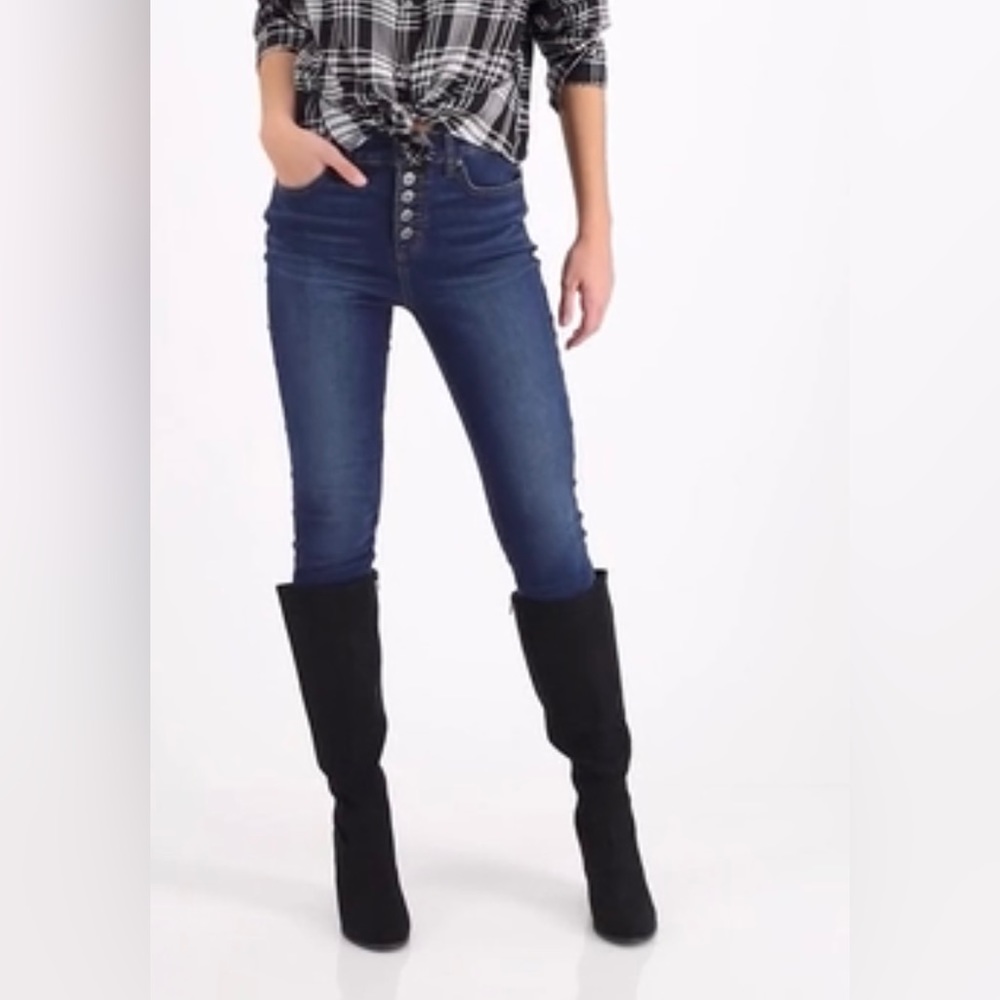 Style & Co Addyy Dress Boots Women's black micro, Size 8.5